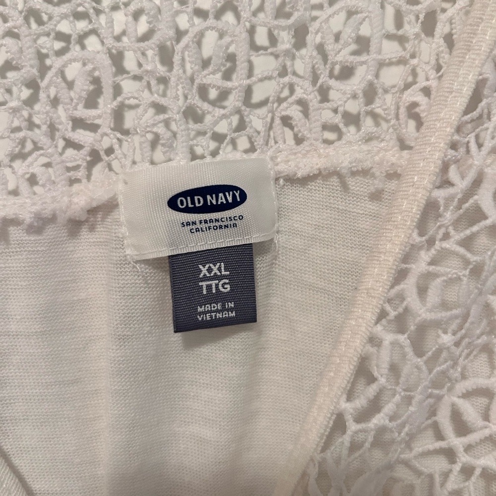 Old Navy Ivory Crochet Top